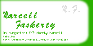 marcell faskerty business card